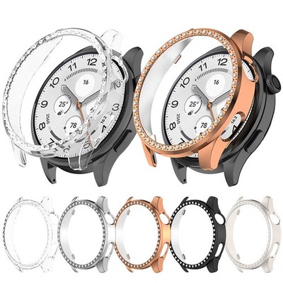 For Xiaomi Watch S5 Single-row Drilled Hollow Case Watch Case Accessories