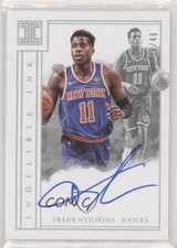 2017 Panini Impeccable Indelible Ink Holo Silver 5/49 Frank Ntilikina Auto 5l1
