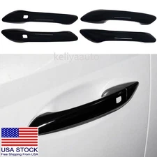 For 2024 2025 Hyundai Sonata Accessories Door Handle Cover Trim (Glossy Black)