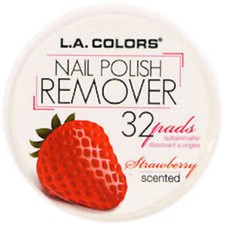 NEW L.A. COLORS Nail Polish Remover Pads, Strawberry, Great Stocking Stuffer