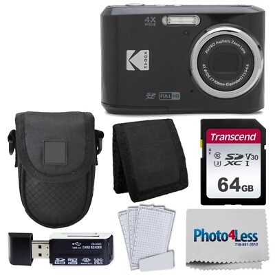 Kodak PIXPRO FZ45 Digital Camera (Black) Bundle | eBay