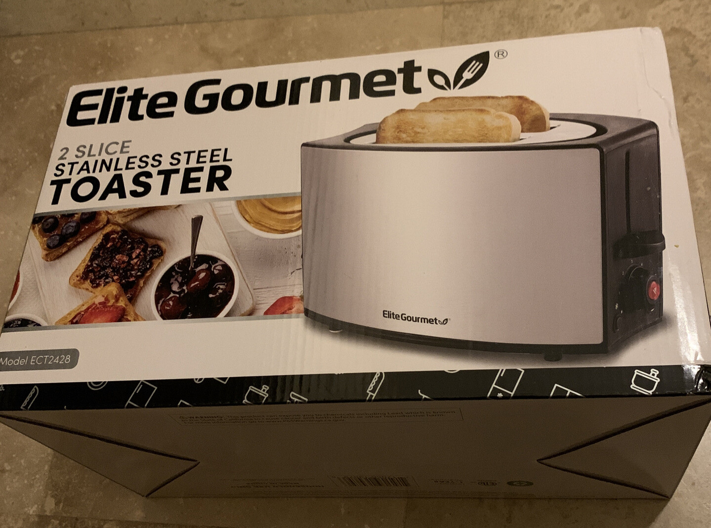 2-Slice Stainless Steel Toaster, Wide Slots – Shop Elite Gourmet