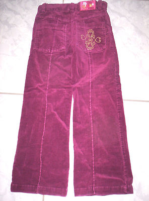 Festliche Samthose''KANZ'' m. verstellbarem Bund, weinrot, neuw. Gr. 128