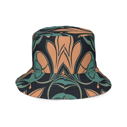 Reversible Bucket Hat Retro Vintage Print - Picture 7 of 10
