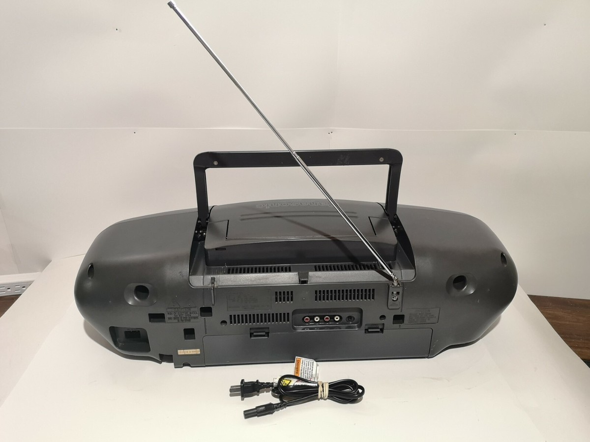 PANASONIC Vintage Portable Stereo Dual Deck CD Player 4.4