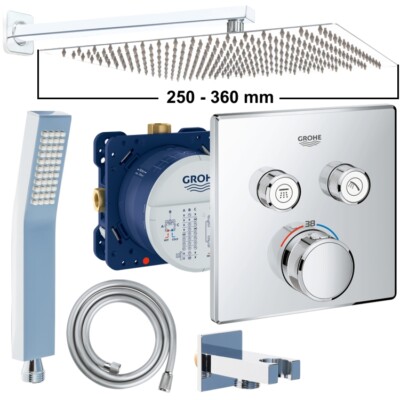Unterputz Duschsystem Grohe Grohtherm SmartControl Kopfbrause Set  [Gr. S/L/XXL]