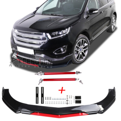 For Ford Edge Sport st Front Bumper Lip Splitter Accessories Strut 