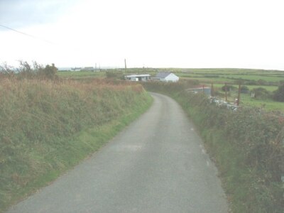 Foto 6x4 Annäherung Bryntirion Wyn Cottage aus Richtung Aberffraw c2008