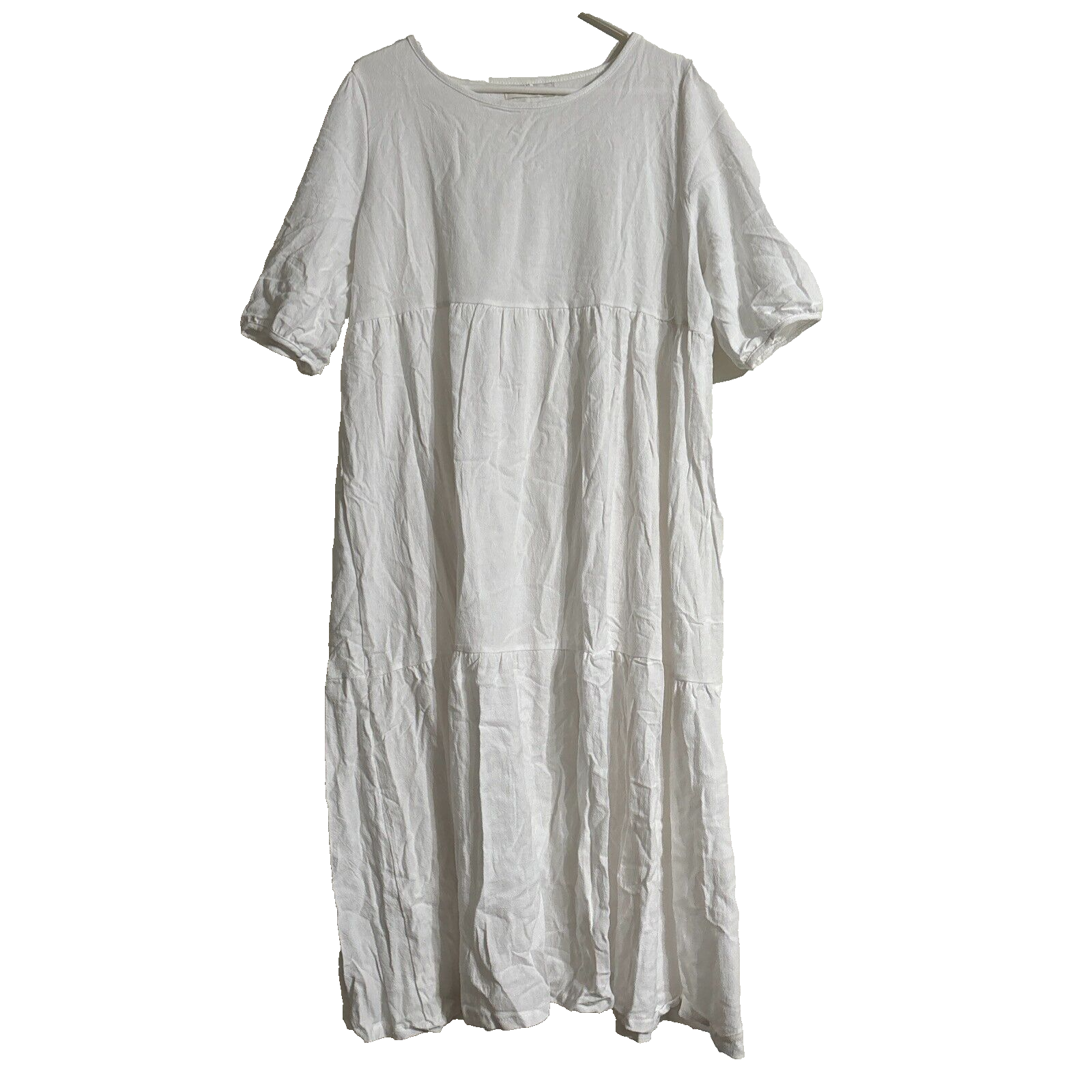 FILA Abito Hipster Row Bianco 100% Cotone a Stratieri Casual Leggero Manica Corta XL