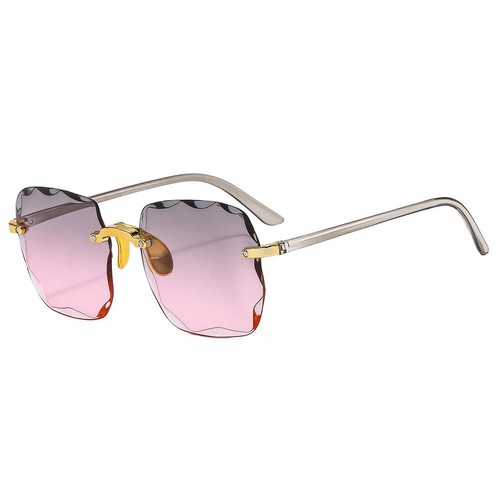 UV400 Luxury Rimless Square Women's Sunglasses Fashion Outdoor Gradient Shades - Picture 4 of 14