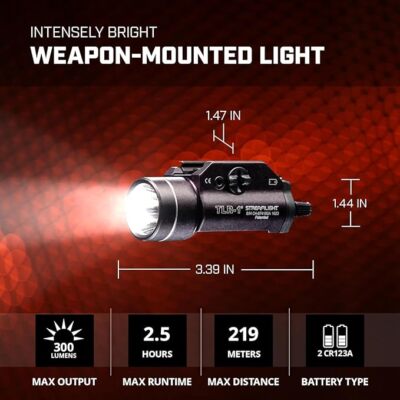 Streamlight TLR1 Rail-Mounted Tactical Weapon Light - Black