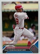 2023 Topps Now #806 Kyren Paris Call-Up Los Angeles Angels BLUE Parallel 31/49
