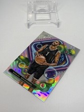 Mikal Bridges 2023-24 Topps Chrome Cosmic #11 Refractor Nets Knicks
