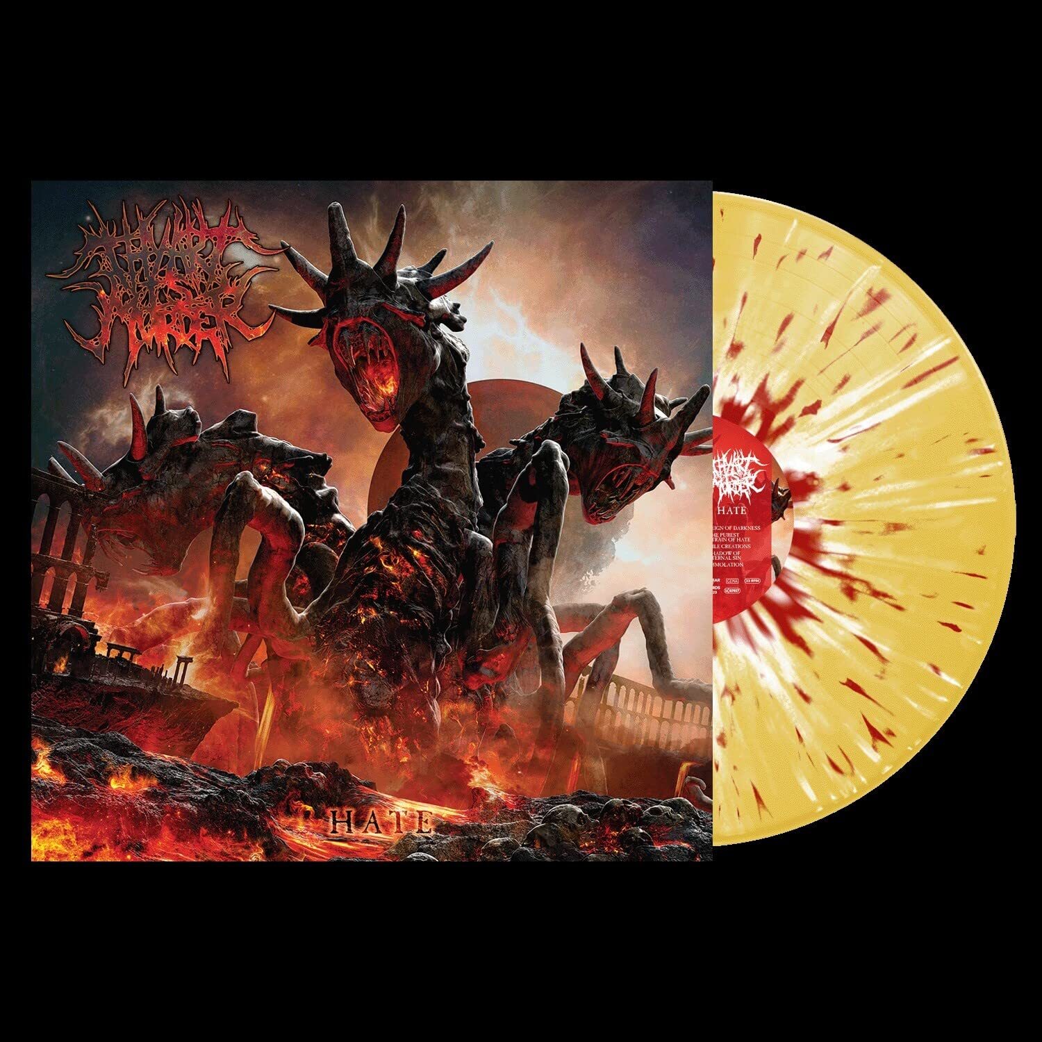 Thy Art Is Murder Hate - Yellow W/red White Splatter (Vinyl LP)