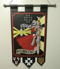 Wargame Style Black Templar Banner by B.A.S Gaming