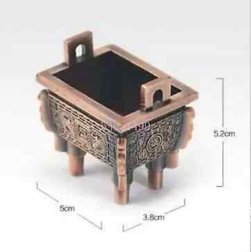 Antique bronze mini dragon Zhaocai incense stand from Bao Long
