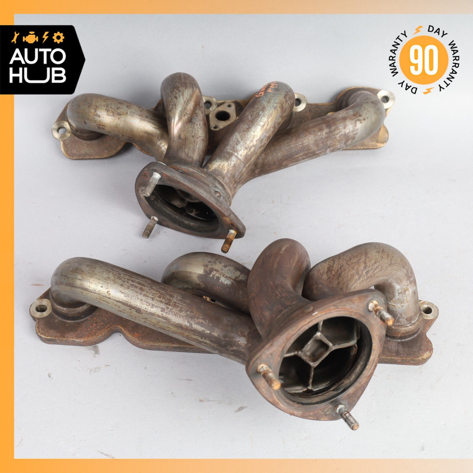04-19 Maserati Quattroporte M139 Exhaust Manifold Right & Left Side Set OEM