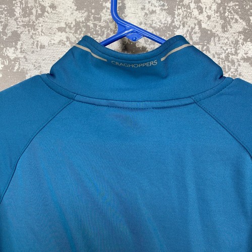 Craghoppers Corey maglione quarto zip uomo grande manica lunga blu outdoor escursionismo - Foto 3 di 11