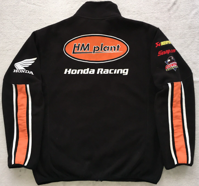 HONDA Racing HRC HM Plant Hitachi mens Black Fleece Motorsport