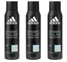 3 pack Adidas Dynamic Pulse 48hs Body Spray 150 ml
