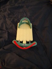 Vintage 1998 Fisher Price Briarberry Bear Sled 8-3/4" L x 6-1/2" W x 4" H