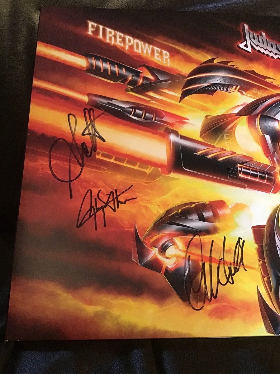 vinyl records- Judas Priest- Firepower- New Signed By All