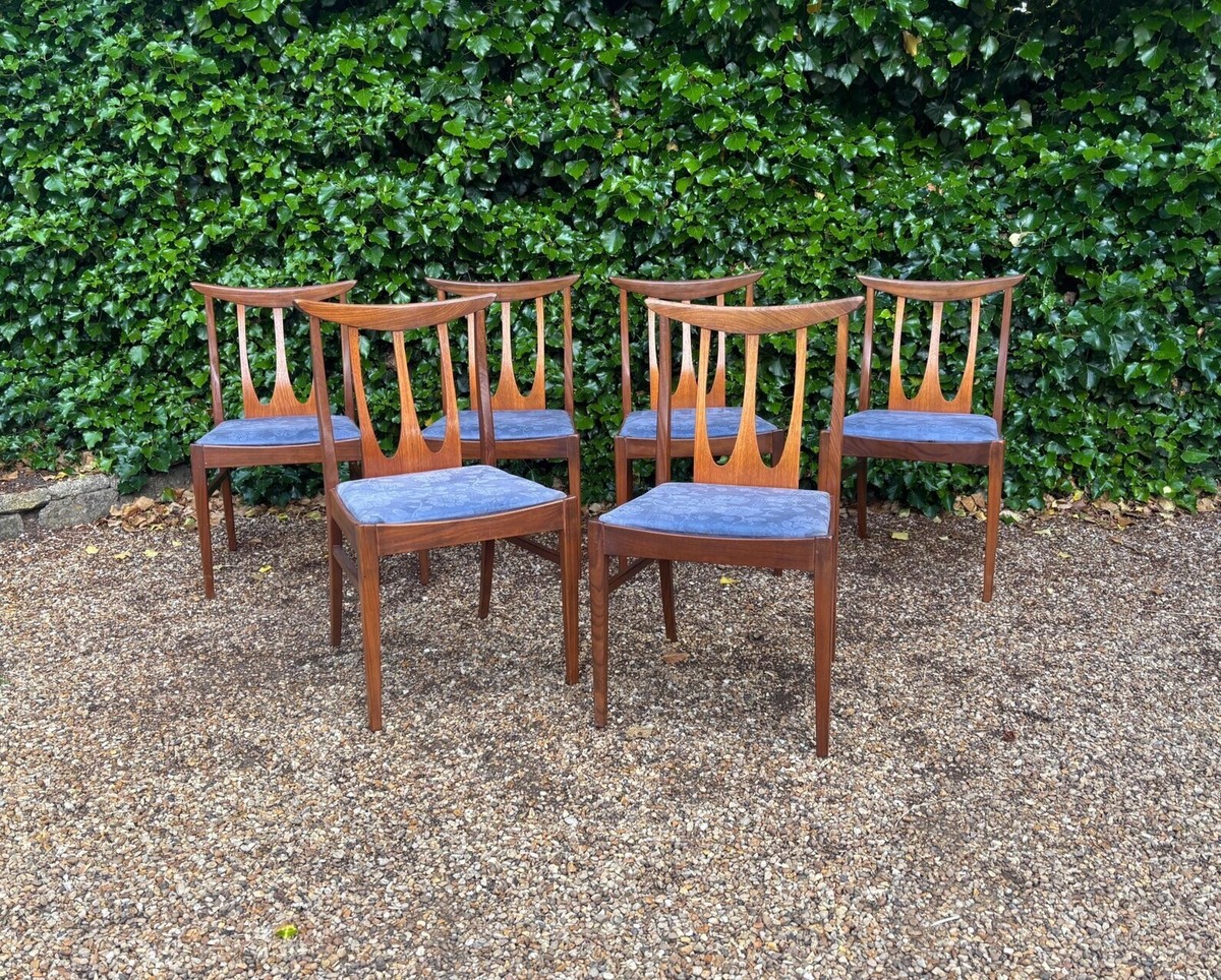 VINTAGE G PLAN BRASILIA TEAK DINING CHAIRS X UK - Main Image