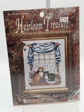 Heirloom Treasure Counted Cross Stitch Kit 5252 Cat Friends 8x10 New
