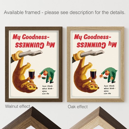 My Goodness My Guinness Vintage Advertising Poster Art Print | Home Decor - Picture 7 of 10