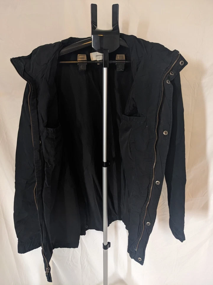 Chaqueta negra estilo militar Merona para hombre talla XL Foto 3 de 4