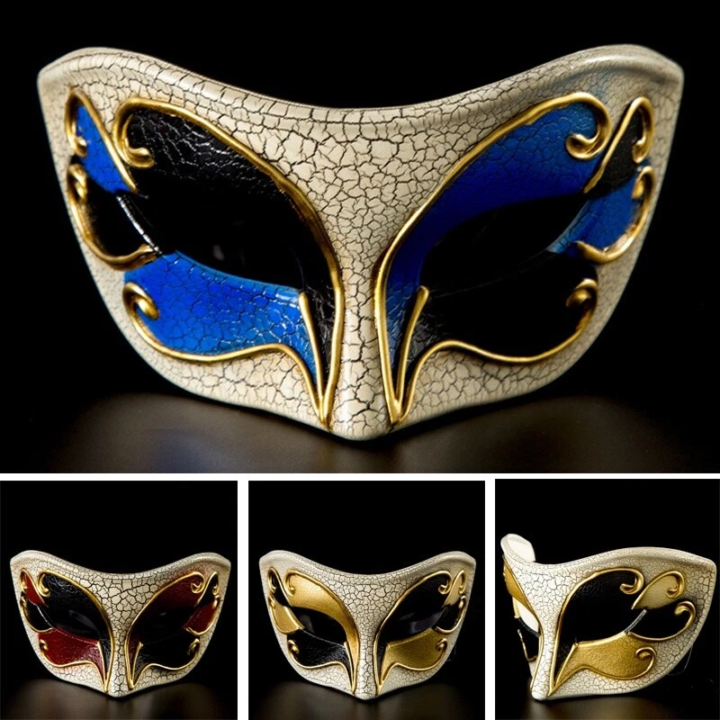 1pc Eye Mask Masquerade Fancy Dress Ball Hen Party Patch Carnival Venecian Retro - Image 2 of 4