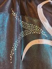 GK Elite Teal Rhinestone Gymnastics/Cheer Leotard CM  Child Medium — photo 3