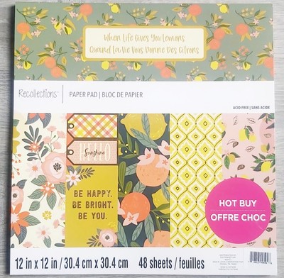 Recollections 12 x 12 Paper Pad 48 Sheets 16 Designs When Life Gives ...