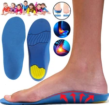 Kids Orthotics Shoe Insoles Arch Support Inserts For Plantar Fasciitis Flat Feet