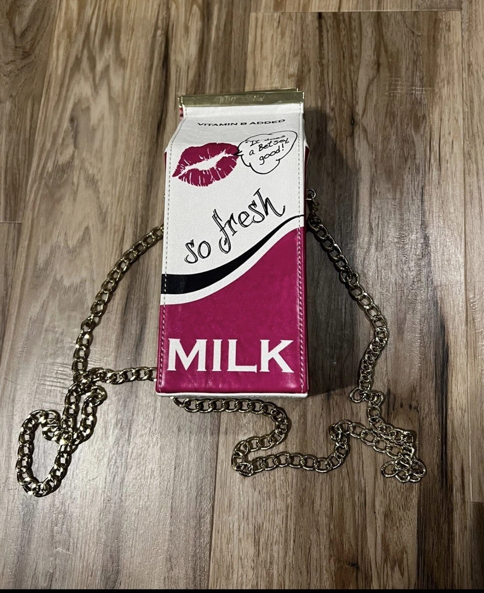 Betsey johnson milk carton best sale bag