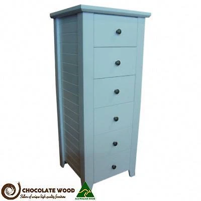 Custom Made Manilla Flush Drawers Tallboy Dressers