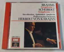 Brahms: Symphony 2/Schubert: Symphony 7 8 / Herbert Van Karajan CD, 1988, EMI