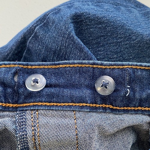 Old Navy Jeans Girls Youth XL (14) Blue Pull On Skinny Stretch Med Wash Denim - Picture 15 of 16