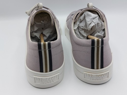 Ted Baker Eshron herringbone grey summer pumps trainers size uk 10 Rrp £79.00 - Picture 5 of 13