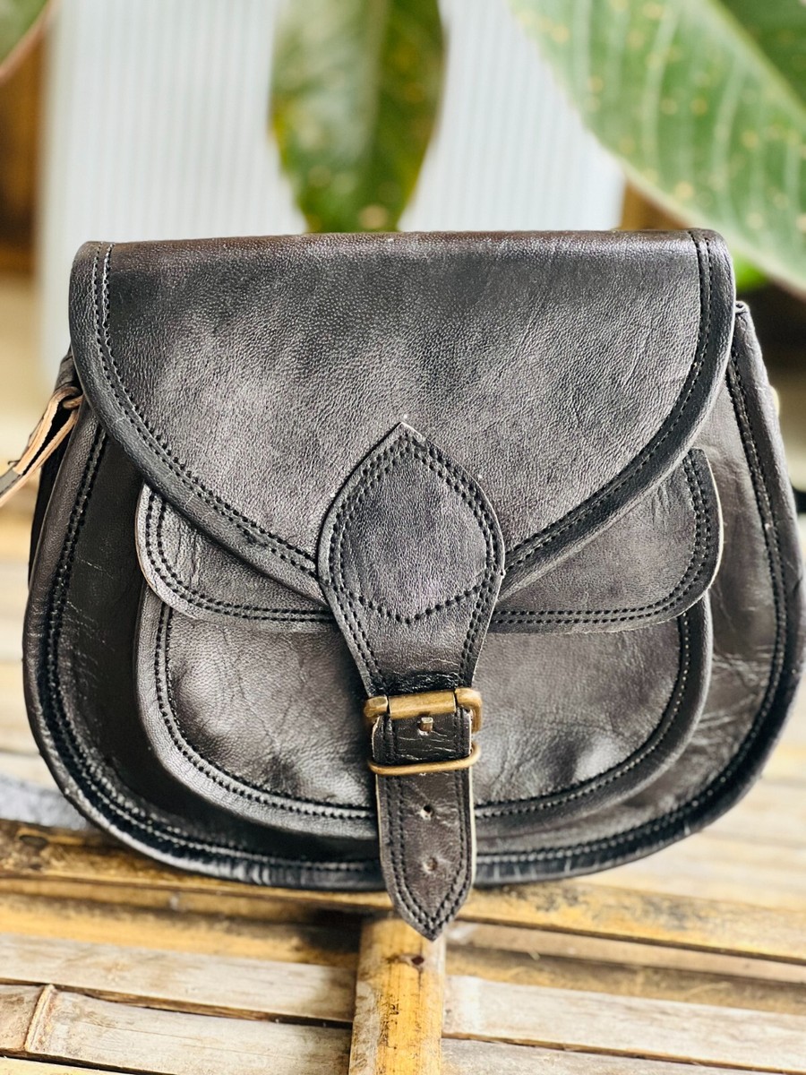 Genuine Vintage Leather Messenger Bag Shoulder Men's Brown New