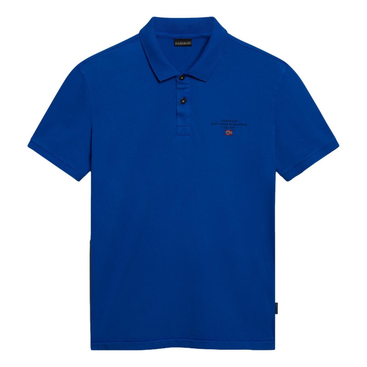 Napapijri Men's Elbas Short Sleeve Jersey Polo Shirt - Blue Lapis | eBay