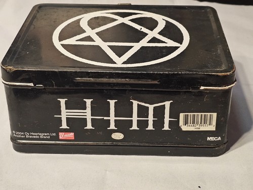 *RARE* HIM Metal Rock Band Heartagram Metal Lunch Box 2004 - Picture 7 of 9