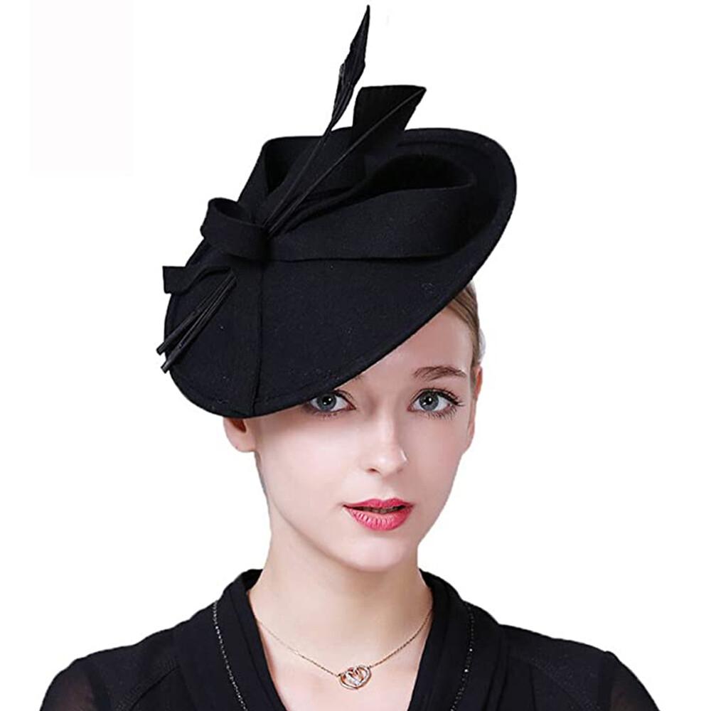 Elegant Womens Formal Church Derby Dress Fedoras Fascinator  display picture 1