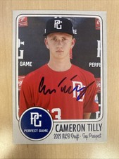 Cameron Tilly - AUTO Custom Baseball Signed Card - 2025 MLB Draft Mets (Auburn)