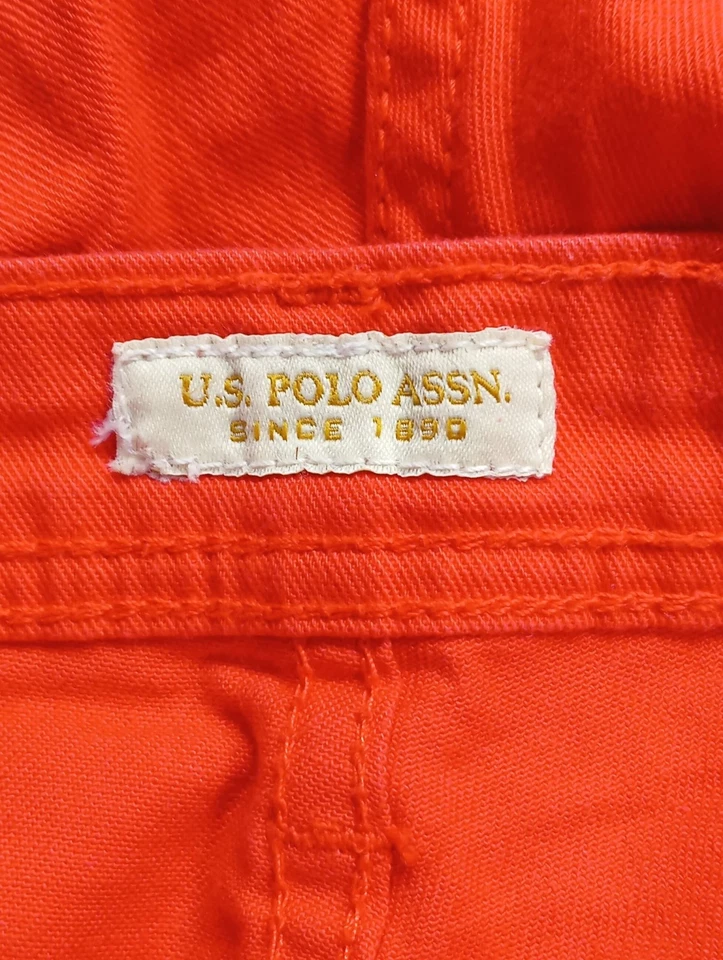 U.S. POLO ASSN. Pantalón de tubo Mujeres Pantalón Talla EU 38 rojo look casual - Imagen 4 de 4
