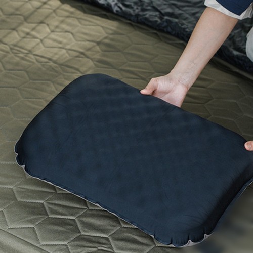 Neck Support Pillow Inflatable Camping Pillow Adjustable Height Foldable Design - Picture 8 of 14