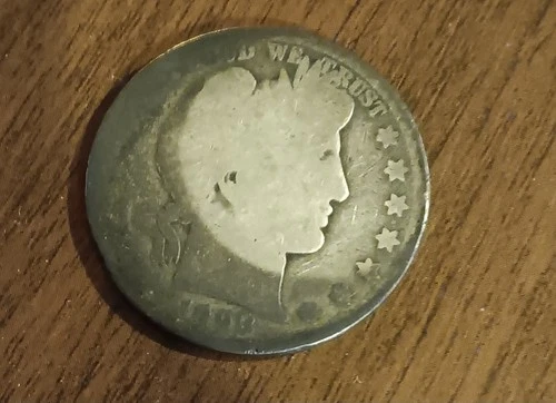 1898 BARBER quarter 25c 25 Cents 90% Silver Quick Ship I Combine Shipping