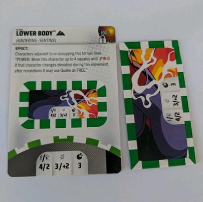MARVEL HEROCLIX SENTINEL STRIKE LE LOWER BODY TERRAIN OBJECT T002 WITH CARD