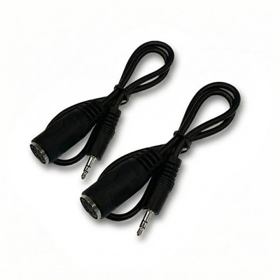 EMSTAR 2 Pack of Type-A MIDI to 3.5mm Adapter Cable, MIDI Female to 3.5mm Mal...