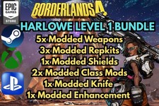 Borderlands 4 LEVEL 1 | Harlowe Bundle | Modded Gear | Modded Shield